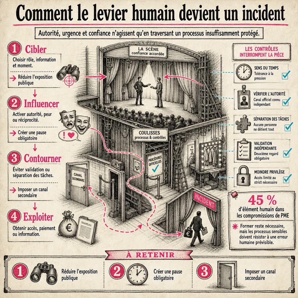 Autorité, urgence et confiance n’agissent qu’en traversant un processus insuffisamment protégé.